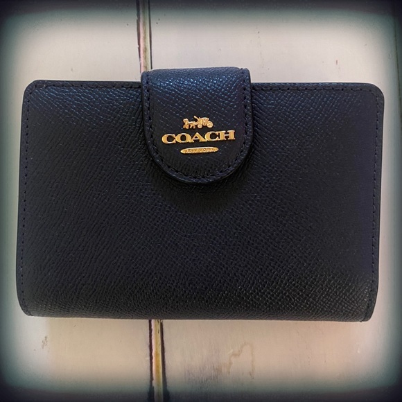 Coach Handbags - NWT Midnight Blue Coach Wallet